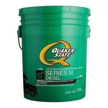 Aceite Diésel Sae 50 Quaker State Cubeta 19l