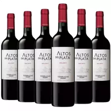 Vino Altos Del Plata Malbec Terraza Tinto Pack X6