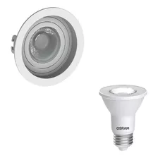 Spot Led Redondo Recuado Branco Par20 5,5w 25° 2700k Osram