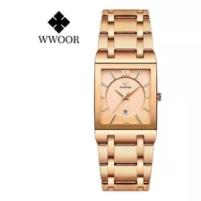 W Reloj Wwoor De Acero Inoxidable Para Hombre Pulsera De