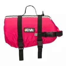 Colete Salva Vidas Para Cachorros Até 9kg A 18kg Pet Ativa Cor Rosa