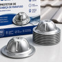 Kit 100 Protetor De Cabeça De Parafuso Telhas Metálicas Galvanizado Capinha Vedação Anti Ferrugem E Infiltração Cazema