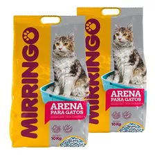 2 Arena Para Gatos Mirringo X 10 Kilos 