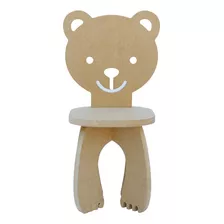 Sillita Silla Oso Infantil Bebe Montessori Mdf