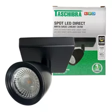 Spot Led Taschibra Direct Mr16 1x4w Preto - Base Linear