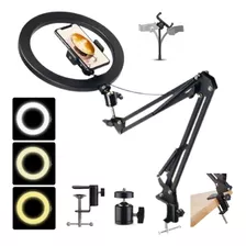 Suporte Articulado High Light Para Mesa Braço De Ringlight