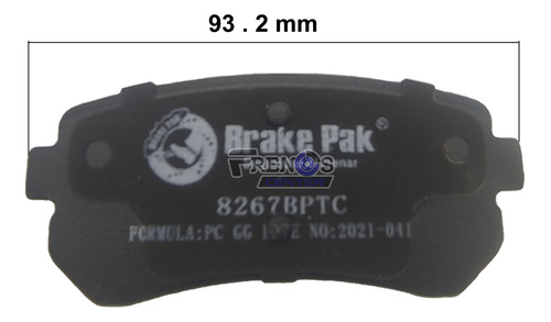 Pastilla Freno Tra Brake Pak Para Hyundai Accent Foto 7