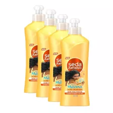 Kit 4 Cremes Para Pentear Seda Moana Cachos Encantados 300ml