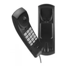 Telefone Interfone Fixo Parede Mesa Gondola C/ Fio Preto