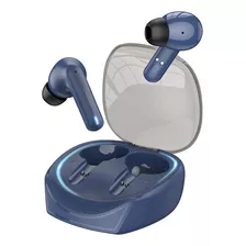 Auriculares Inalámbricos Bluetooth In-ear Tws Borofone Bw37 Color Azul Marino Color De La Luz Turquesa