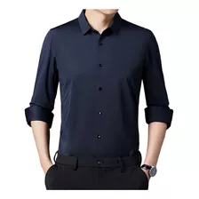 Camisa Formal Para Hombre, Negocios, Oficina, Camisa Seda