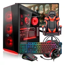 Pc Gamer A8 Ssd 16gb Ram C/monitor+cadeira Game C/jogos Wifi