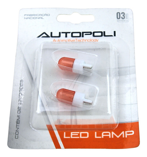 Jogo de 10 Lâmpadas AutoPoli Led Ba15s-21 1 Polo Branco 1141 30w