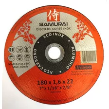 50 Discos Corte Samurai 7 Polegadas P/ Esmerilhadeira 