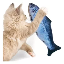 Brinquedo Para Gato Pelúcia Peixe Com Catnip - 18cm