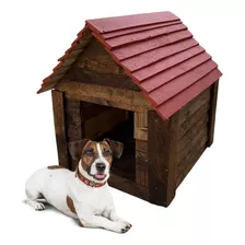 Casa Para Perro En Madera Raza Mediana 