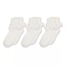 Jefferies Socks 2-6x Misty Ruffle Paquete De 3 Calcetines Pa