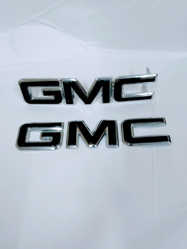 Emblemas Parrilla Y Tapa Gmc Sierra Silverado 88-99 Black Foto 2