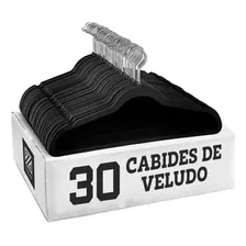 Kit 30 Cabides Veludo De Roupa Antideslizante Slim Adulto