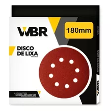 Disco De Lixa 180mm Grão 80 C/ 10pç P/ Lixadeira Wbr Wagner