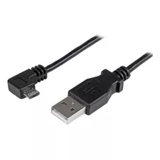 Cable Startech 2m Micro Usb Acodado A Derecha Negro