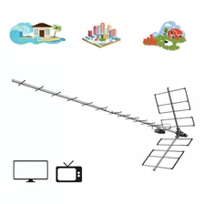 Antena Digital Externa 4k Yagi Alta Ganho 18 Dbi Prohd-1118