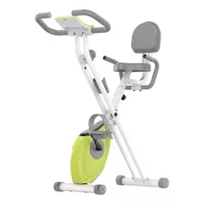 Bicicleta Ergométrica Vertical Dobrável Exercício Para Perna Cor Branco