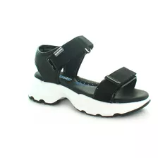 Sandalias Coqueta Con Velcro Y Plataforma 115701a