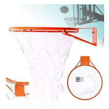 Aro Cesta De Basquete Tamanho Oficial 45cm E Rede Chuá - New