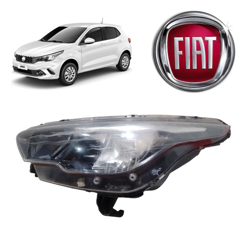 Farol Fiat Argo Drive Cronos 1.3 2017 18 19 A 2021 Esquerdo