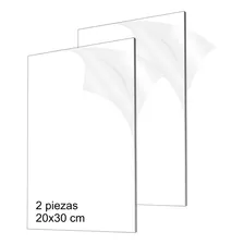 Laminas Acrilico Plexiglas Transparente 20x30cm Grosor 3mm
