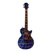 Guitarra Axl Les Paul Craquelada Azul