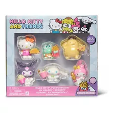 Pack 6 Figuras Dulces Y Saladas - Hello Kitty And Friends