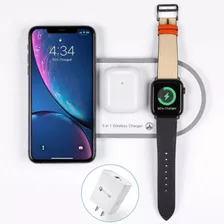 Cargador Qi 3 - iPhone 13 Pro Max -AirPods - Apple Watch -