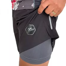 Short Pantalón Corto Calza Interna Ciclismo Running Fitness