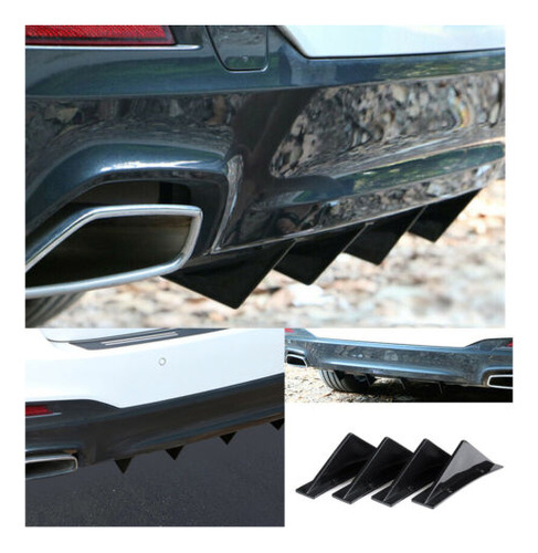 For Dodge Charger Challenger Rear Diffuser Bumper Fins S Ggg Foto 6