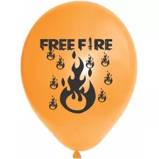 Balões Personalizados Free Fire ( Bexigas 25 Unidades N.09 )