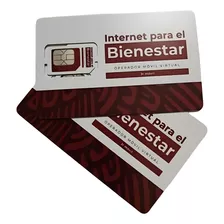 Paquete 2 Chips De Telefonia Internet Para El Bienestar