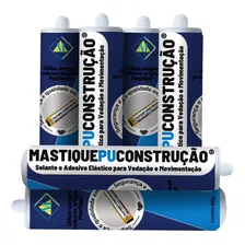 (kit C/ 6 Tubos) Mastique Pu Construção - Tubo 400gr