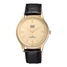 Reloj Pulsera Análogo Q&q C214j100y Hombre Color Dorado