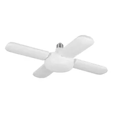 Lampara Led Tipo Ventilador 4 Aspas 40 W Volteck 26125 Color Blanco