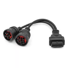 Cabo Adaptador Y Cummins 6 E 9 Pinos / Obd2 16 Pinos Obd Ii