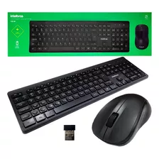 Kit Teclado E Mouse Sem Fio Intelbras Silencioso Ambidestro