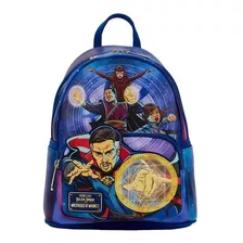 Mochila Marvel Dr. Strange Multiverse Loungefly Moda Unica Color Azul