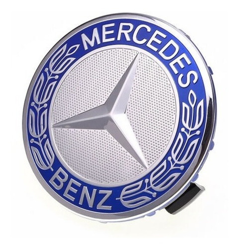 Set 4 Centro Rin Tapas 60mm Mercedes Benz Emblema Azul Foto 5