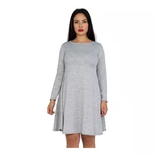 Vestido Aurora Manga Larga Corte A Campana Holgado Curvy