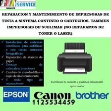 Impresora Epson Canon Brother Reparacion Tecnico Destape