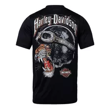 Remera Harley Davidson Moto Tigre Talles Especiales