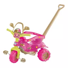 Triciclo Dino Pink Rosa Multifuncional Magic Toys Tico-tico Dino Rosa