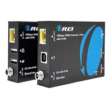 Orei Kvm - Extensor Hdmi 4k Balun Sobre Cable Ethernet Cat6.